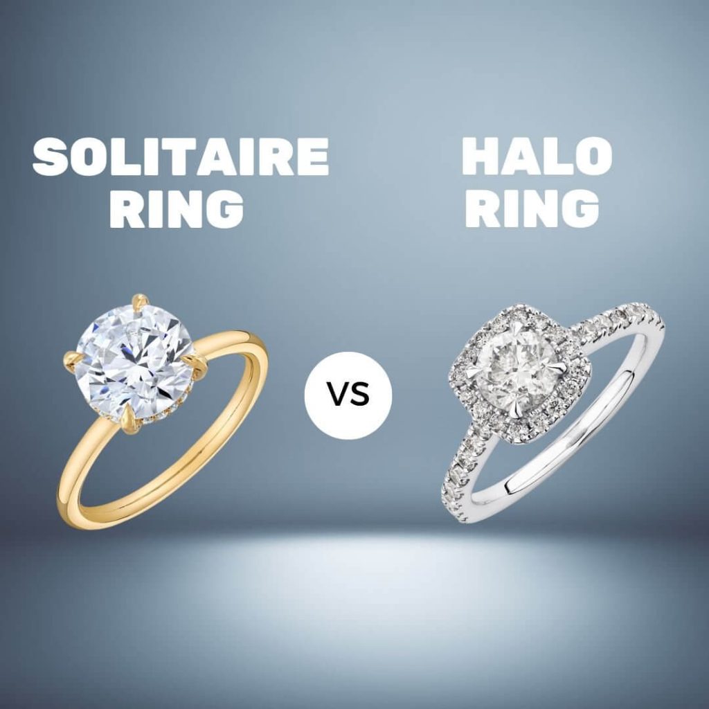 Halo Rings vs Solitaire Rings