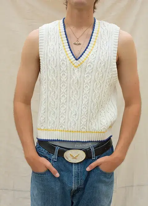 Shirtless Sweater Vest DIY